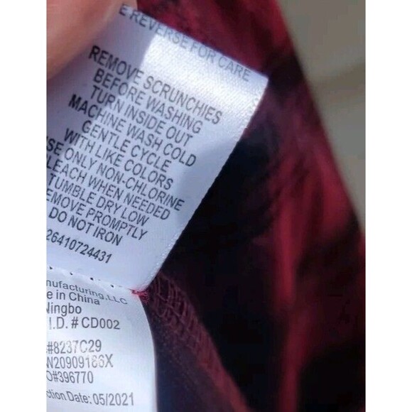 Girls XXL Plus Knit Works Kohls Button Front Jumper Dress Red Plaid Christmas π - Picture 11 of 13